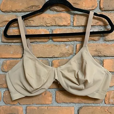 Lilyette Unlined Full Coverage Smoothing Underwire Bra Tan - Size 42C • £14.60