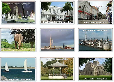 Various Hampshire - 96 X 67mm Jumbo Fridge Magnet - Gift Souvenir Present • £2.99