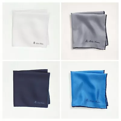 Brooks Brothers “LOT OF 4” Pocket Square/Handkerchief/Hanky Silk New • $29.99