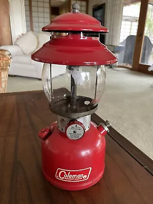 Vintage Red Coleman Lantern The Sunshine Of The Night 200A 6/65 Single Mantle • $88.93