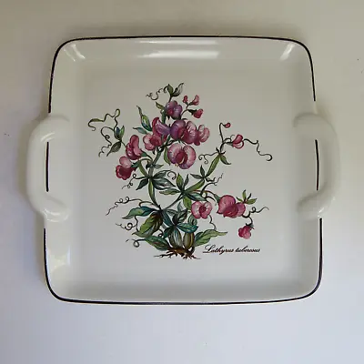 Villeroy & Boch Botanica Floral Lathyrus Tuberosus 9.1” Handled Cake Plate Tray • $39.99