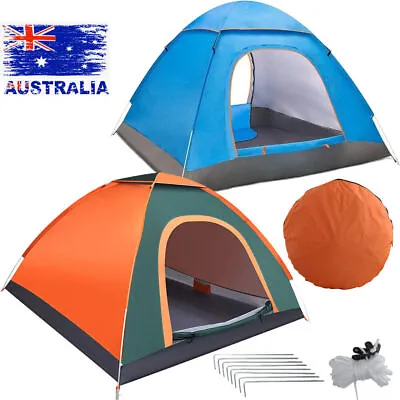 Automatic Instant Pop Up 4 Man Camping Family Hiking Tent Waterproof Bivvy Bags. • $36.99