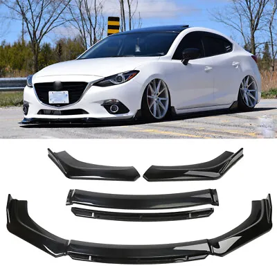 For Mazda 3 Front Bumper Lip Body Kit Splitter Spoiler Diffuser Protector Glossy • $89.45