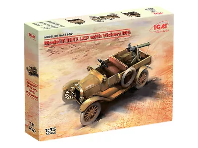 ICM 35607 WWI ANZAC Car Model T 1917 LCP With Vickers MG 1/35 • $30.99