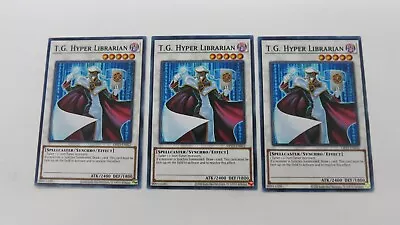 3x T.G. HYPER LIBRARIAN    OP23-EN022  UNLIMITED COMMON  YUGIOH NM UNPLAYED • $3.99