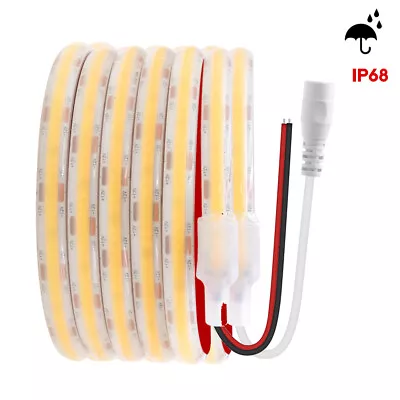 COB LED Strip Waterproof IP68 Lights Flexible Tape Self Adhesive Band Lighting • £49.02