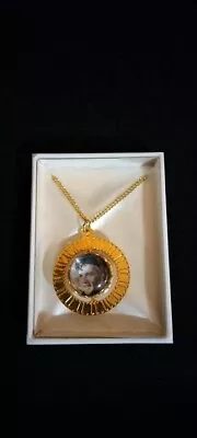 Elvis Presley Gold Tone Spinner Necklace Approx. 24 Inches • $25