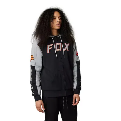 Fox Racing LEED Sasquatch Fleece Black Zip Men's Lined Hoodie MX MOTOCROSS • $97.99