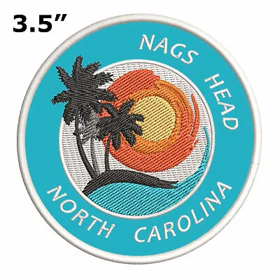 Nags Head North Carolina Embroidered Iron / Sew-On Patch Vacation Applique • $4.47