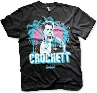 Miami Vice Crockett Palms T-Shirt Black • £25.70