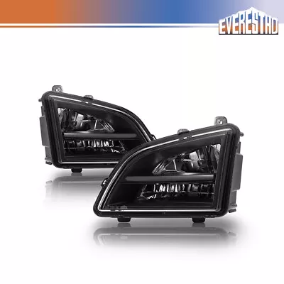 1Pair Fit For 2018+ Volvo VNL Fog Light  Full LED Fog Lamps Black Housing • $233.54