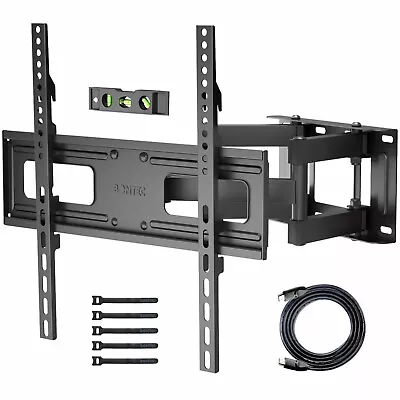 £19.99 • Buy TV Wall Bracket For 23-60 Inch Flat&Curved TVs, Swivels Tilts Extends,Double Arm