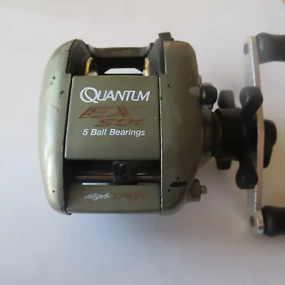 Fishing Reel  Quantun Ex501 Bait Casting 5 Bearing Left Handed  Made In Korea • $24.95