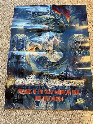 Magic The Gathering Ice Age Wizards Of The Coast American Tour Poster 19x26 • $500