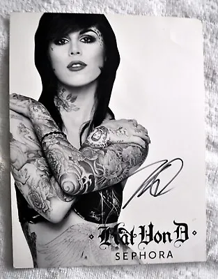 KAT VON D Autographed SEPHORA Advertisement Poster MIAMI Ink Star • £19.30