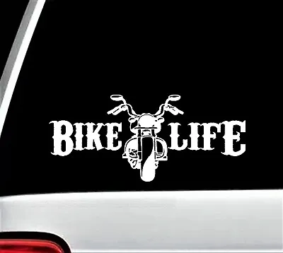 Bike Life Motorcycle Decal Sticker Car Truck Suv Van Biker Helmet Art B1063 • $3.96