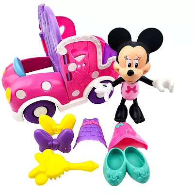 Fisher Price Minnie Mouse Bowtique Snap N Style Minnie Pony Cart Accessories 8pc • $16.99