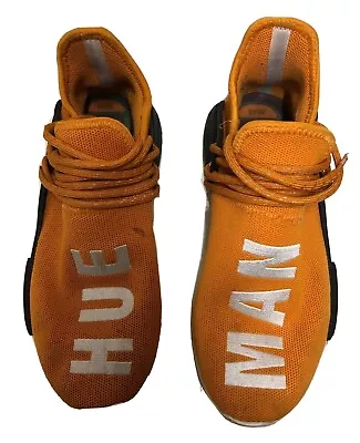 $90 • Buy Adidas Nmd Pharrell Williams Human Being Hue Man Tangerine Sneakers Size 9.5 Us