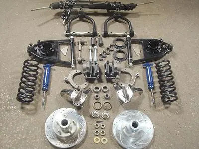 Mustang 2 Front End Suspension Kit Power 2  Drop Spindles Ford Rotor Stock Width • $989.65