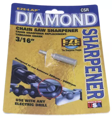 Eze-Lap Diamond Chainsaw Chain Sharpener 3/16  Treaded • $45