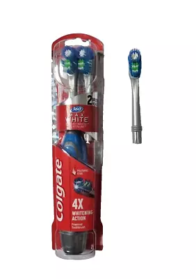 Colgate 360 Floss Tip Bristles Battery Operated Toothbrush With 3 Brush Heads • £12.99