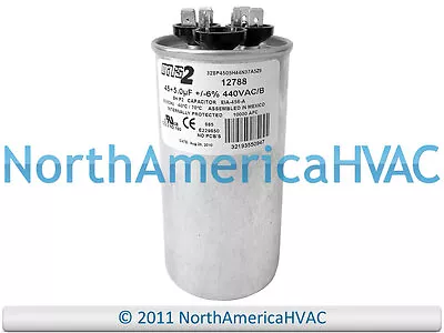 Dual Motor Run Capacitor 45+5 Uf MFD 370 440 Volt • $15.49