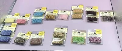 Vintage Mill Hill Glass Seed Beads Lot 19 Color Packs NIP Sealed 4.54g • $22