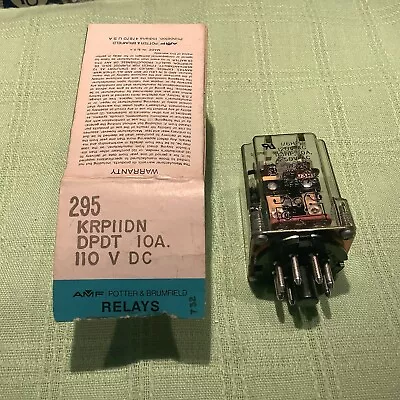 Potter And Brumfield AMF Octal Base Relay KRP11DN 10amps 1/6HP  • $12.99