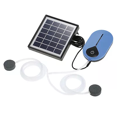 Solar Powered Oxygenator   Pump Pond Aerator Aquarium  Pump D5S8 • $48.59