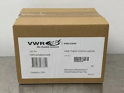 VWR Mini Vortex Mixer Cat No. TXPCAVM03UVWR Sealed In Box New • $59