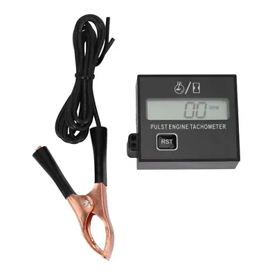 New Gasoline Digital Engine Tachometer Inductive Pulse Tachometer Waterproof Wit • $21.99