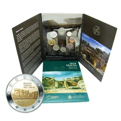 Malta Coins Set 2018 Euro 9 Coins With 2 Euro Mnajdra Year Set BU 03074 • $79.99