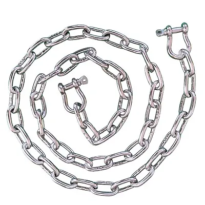 Anchor-Man Marine Grade Stainless Steel Anchor Chain For Boat Jet Ski PWC L-5 Ft • $28.99