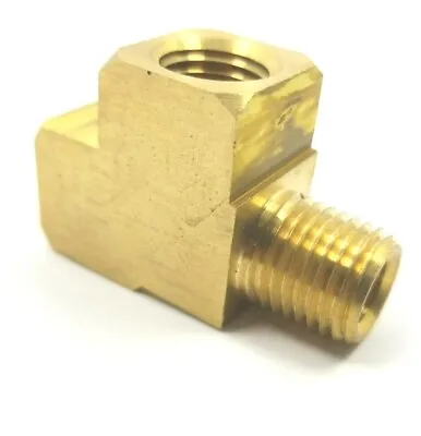 $8.49 • Buy Extruded Barstock Street Tee T Female Male Brass Fitting 1/4 Npt Oil Water Gas  