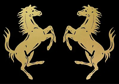 2 High Detail Ferrari Horse Prancing Horse Vinyl Decals Car Body Window Stickers • $15.49