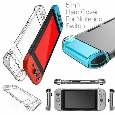 For Nintendo Switch OLED Transparent Clear Shockproof Protective Hard Case Cover • $15.99