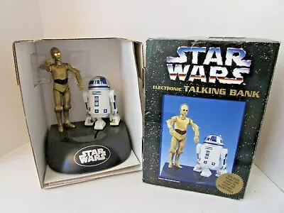 COLLECTIBLE STAR WARS TALKING ANIMATED ELECTRONIC BANK 1977 C3PO & R2D2 LotD • $45