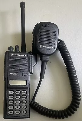 Motorola MT2000 H01KDH9AA7AN With Antenna Hand Speaker 160 Channel Untested • $99.99