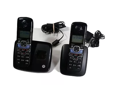 Motorola Cordless Phone With Base Cradle And Two Handsets Model  L702BT • $20.99