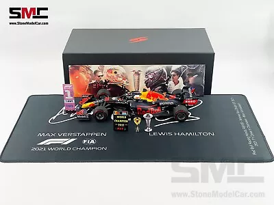 Spark 1:18 Trophy Red Bull F1 RB16B Max Verstappen Abu Dhabi 2021 World Champion • $169