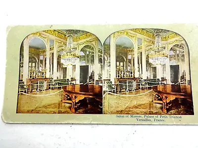 Antique Stereoscope Card Salon Of Mirrors Versailles • $15