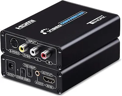 £45.99 • Buy Tendak 3RCA AV CVBS Composite & S-Video R/L Audio To HDMI Converter Adapter S...