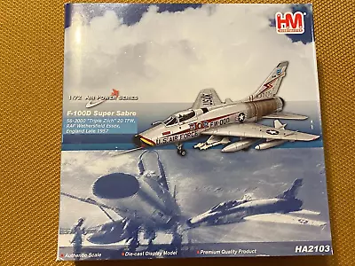 F-100D Super Sabre Triple Zilch England 1957 Hobby Master Diecast Airplane 1/72 • $110