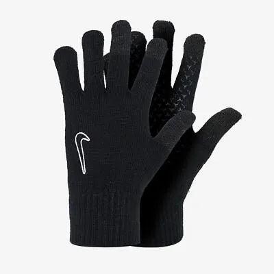 NIKE Unisex Knitted Tech & Grip Black Gloves 2.0- Free P&P • £17.99