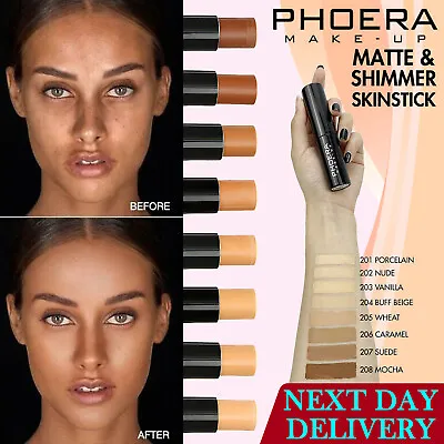 £0.99 • Buy PHOERA Brighten Skin Color Long Oil Control Matte Concealer Contour Makeup Stick