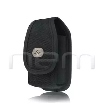 Black Vertical Heavy Duty Rugged Clip Side Case Pouch For Motorola Barrage V860 • $7.52