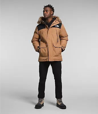 The North Face Men’s McMurdo Parka Full Zip Jacket XL Hoodie Almond Black Brown • $200