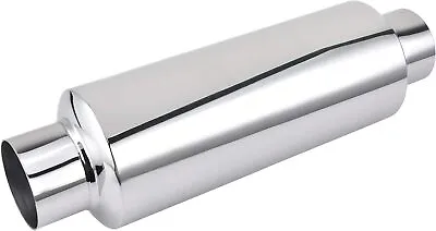 2.5 / 3  Inlet/Outlet Resonator Muffler Stainless Steel 13.8  Length US • $34.99