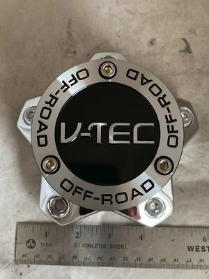 $37.50 • Buy NEW V-Tec Wheels Screw In Chrome Wheel Rim Hub Cover Center Cap C394-5 5 Lug