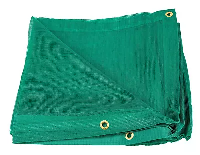 Green Heavy Duty 70% Shade Mesh Tarps 6 Oz With Grommets ROLL-Off • $30.99